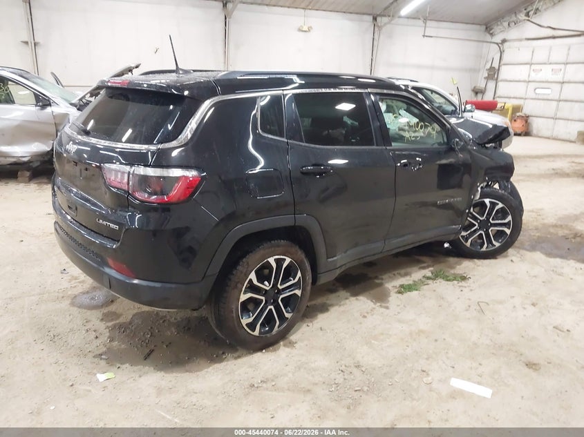 Vin: 3c4njdcn3pt527254, lot: 45938183, jeep compass limited 4x4 20234