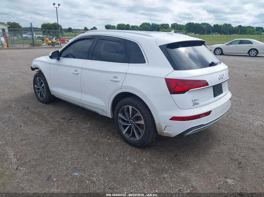 Vin: wa1aaafy7m2071821, lot: 45938431, audi q5 premium 45 tfsi quattro s tronic 20213