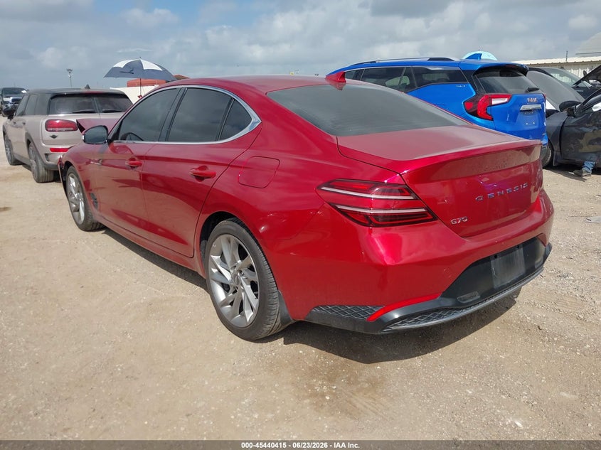 Vin: kmtg34ta5nu087008, lot: 45938524, genesis g70 2.0t rwd 20223