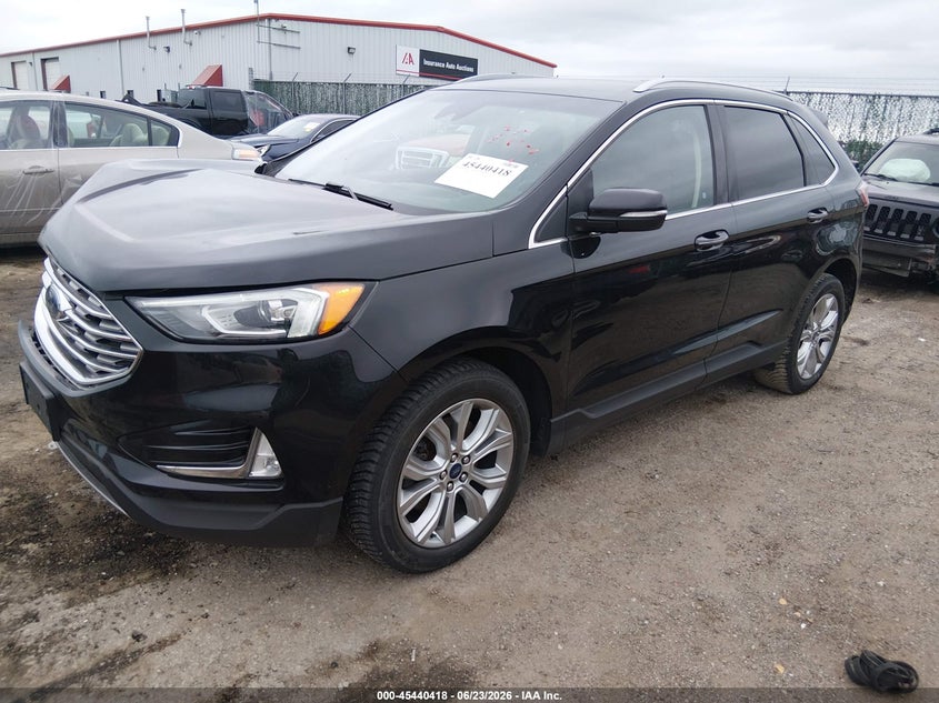 Vin: 2fmpk4k93kbb56753, lot: 45938527, ford edge titanium 20192
