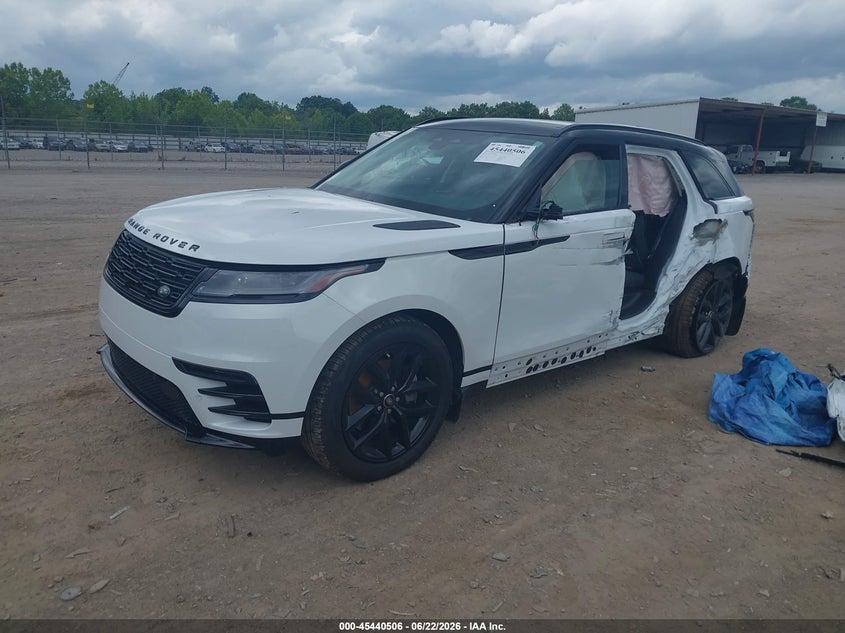 Vin: salyl2exxsa808552, lot: 45938615, land rover range rover velar p250 dynamic se 20252