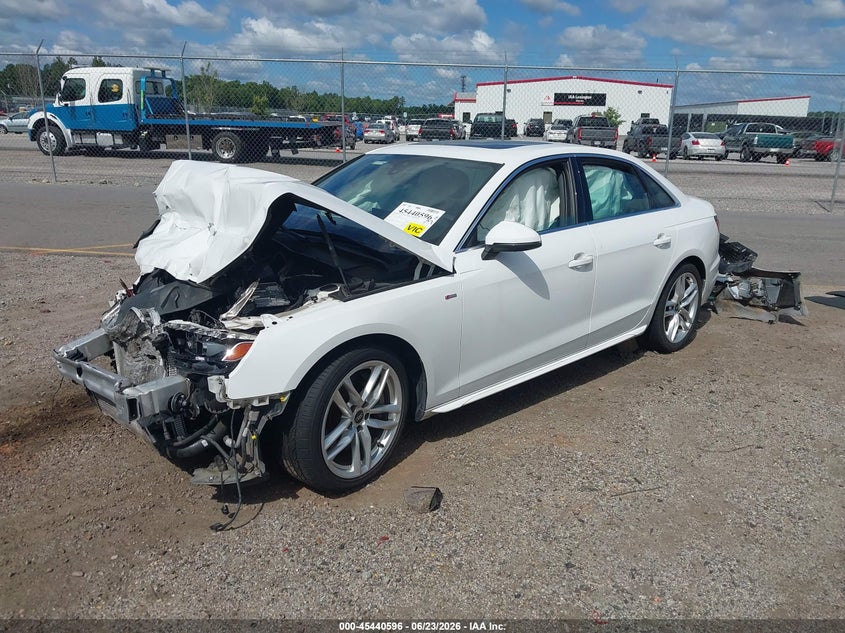 Vin: waueaaf40pn001727, lot: 45938705, audi a4 premium plus 45 tfsi s line quattro s tronic 20232