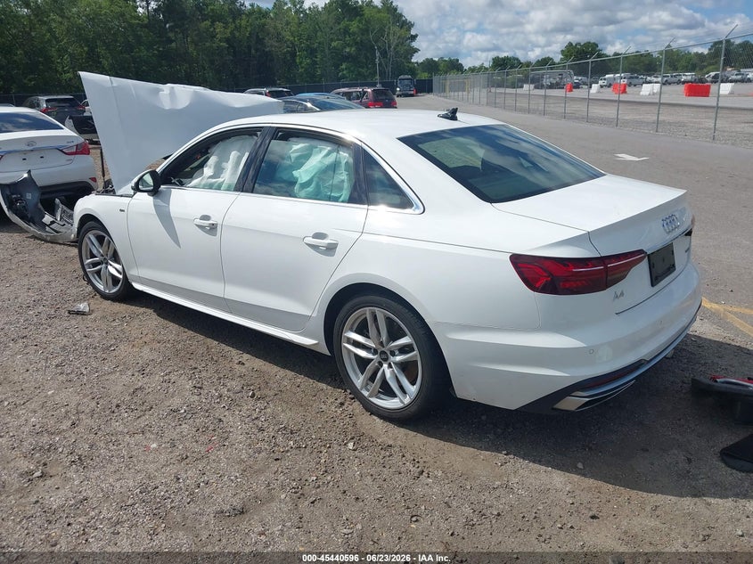 Vin: waueaaf40pn001727, lot: 45938705, audi a4 premium plus 45 tfsi s line quattro s tronic 20233