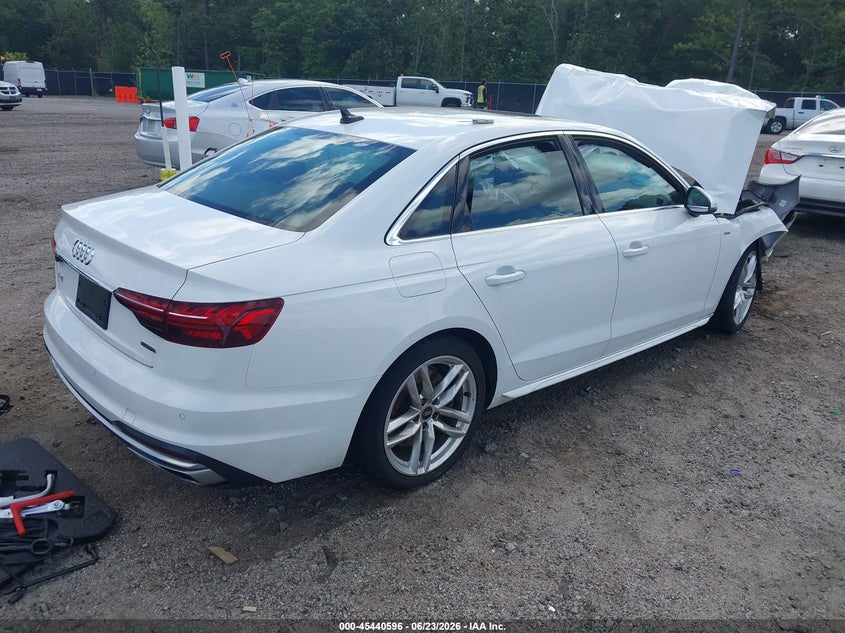 Vin: waueaaf40pn001727, lot: 45938705, audi a4 premium plus 45 tfsi s line quattro s tronic 20234