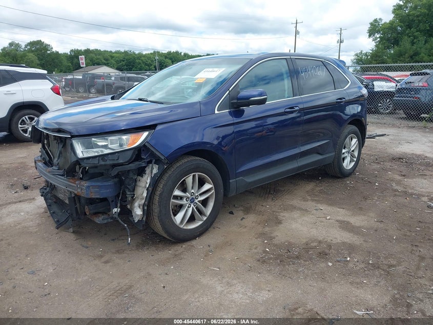 Vin: 2fmpk4j98gbb57065, lot: 45938726, ford edge sel 20162