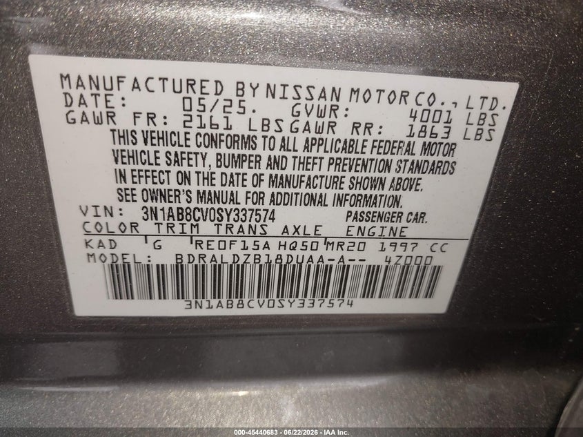 Photo 9 - NISSAN SENTRA