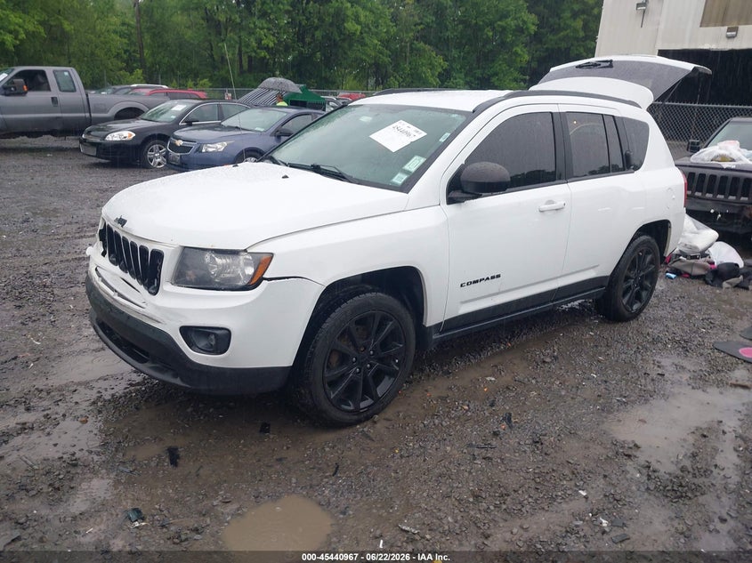 Vin: 1c4njdbb8fd427145, lot: 45939076, jeep compass altitude edition 20152