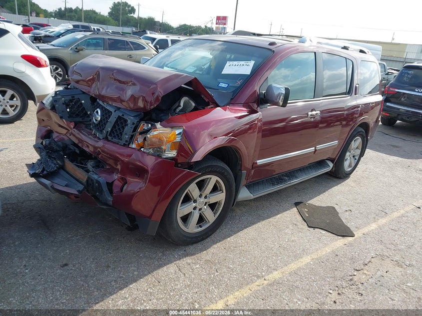 Vin: 5n1aa0ne5cn609500, lot: 45939145, nissan armada platinum 20122