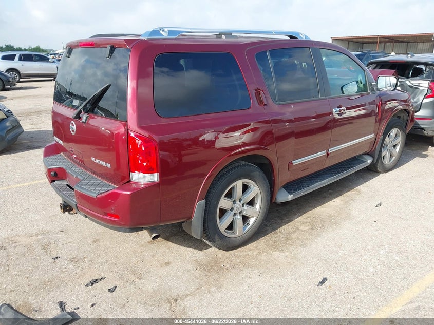 Vin: 5n1aa0ne5cn609500, lot: 45939145, nissan armada platinum 20124