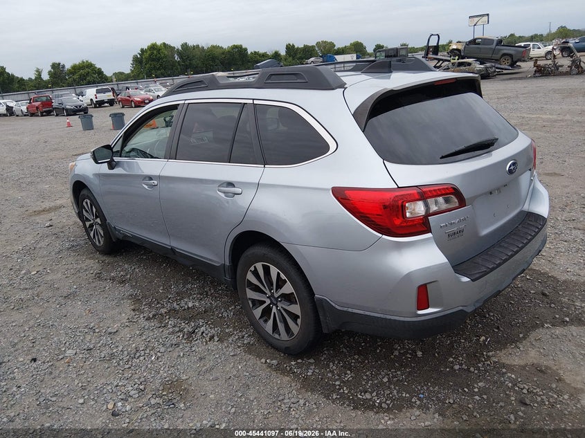 Vin: 4s4bsbjc5g3211495, lot: 45939206, subaru outback 2.5i limited 20163