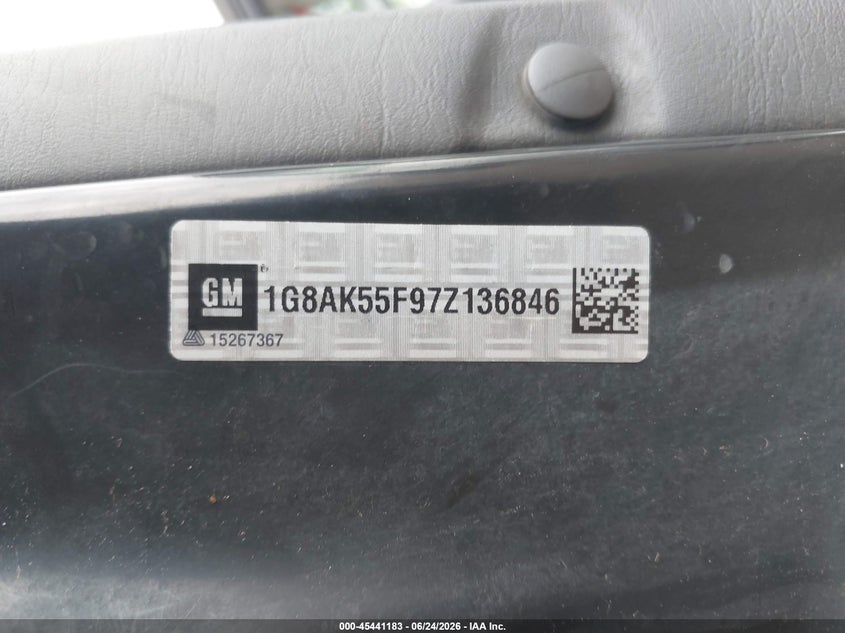 2007 SATURN ION SEDAN 2.2L I-4 DOHC, 145HP