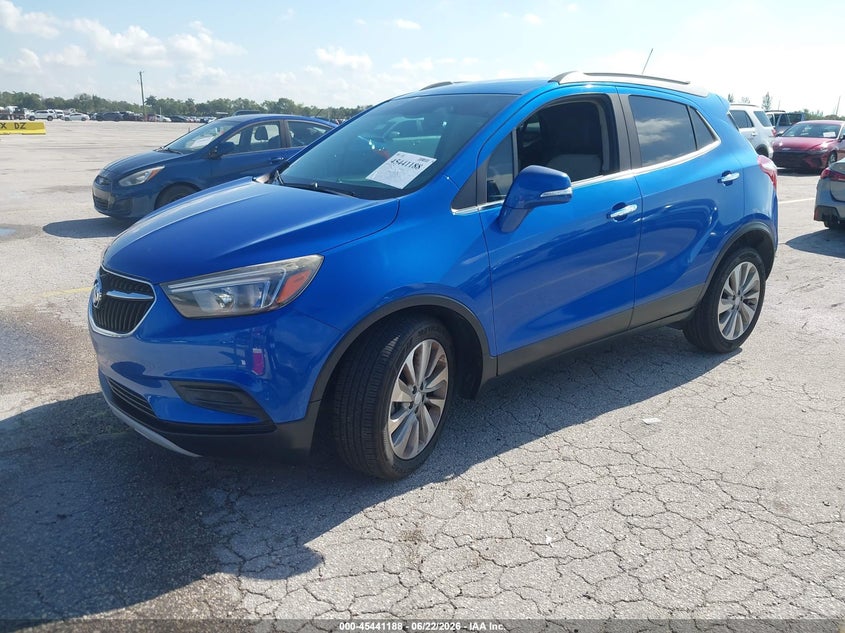 Vin: kl4cjasb2jb679137, lot: 45939297, buick encore preferred 20182