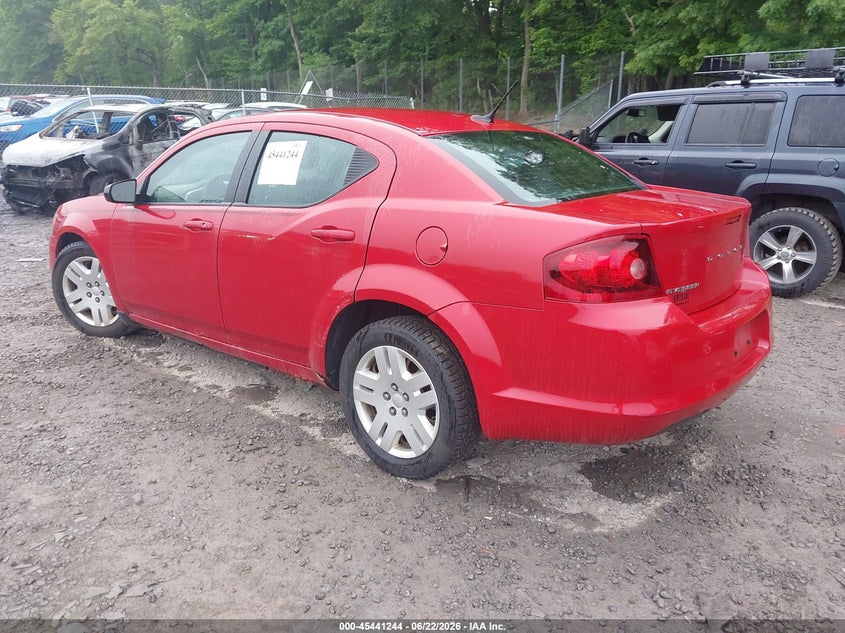 Vin: 1c3cdzab4dn588178, lot: 45939353, dodge avenger se 20133