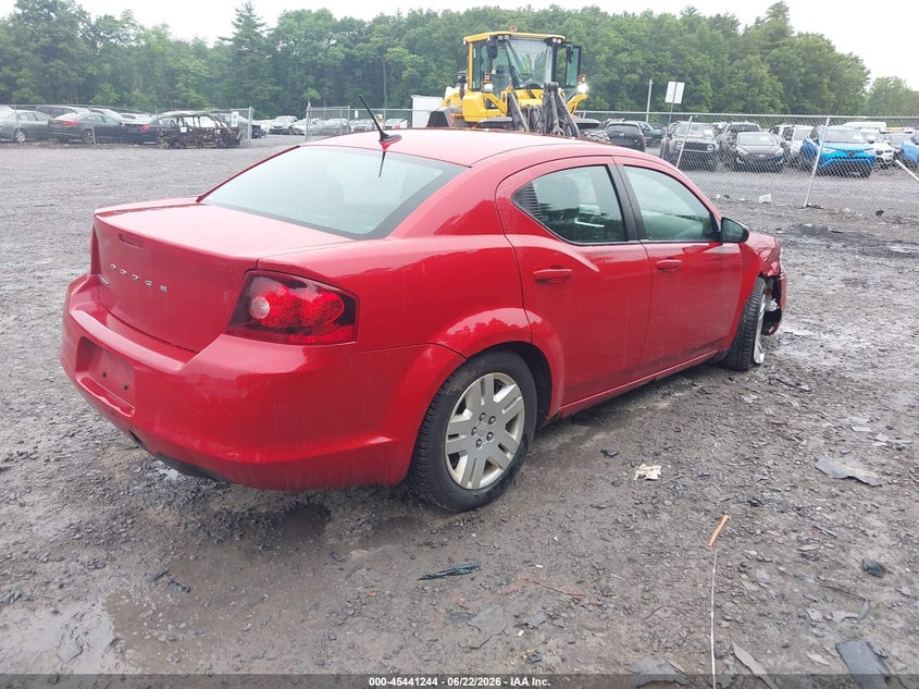 Vin: 1c3cdzab4dn588178, lot: 45939353, dodge avenger se 20134