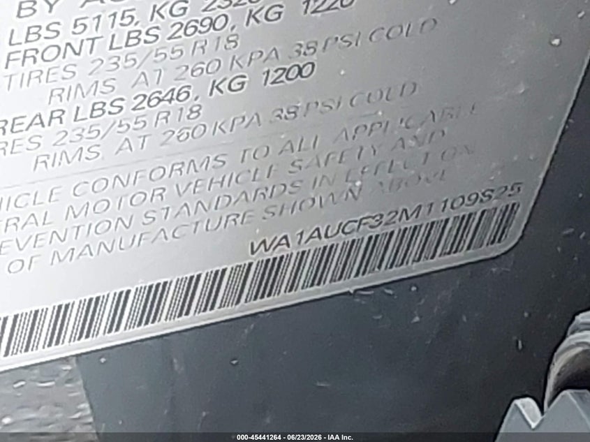 2021 AUDI Q3 PREMIUM 40 TFSI QUATTRO TIPTRONIC — Photo 9