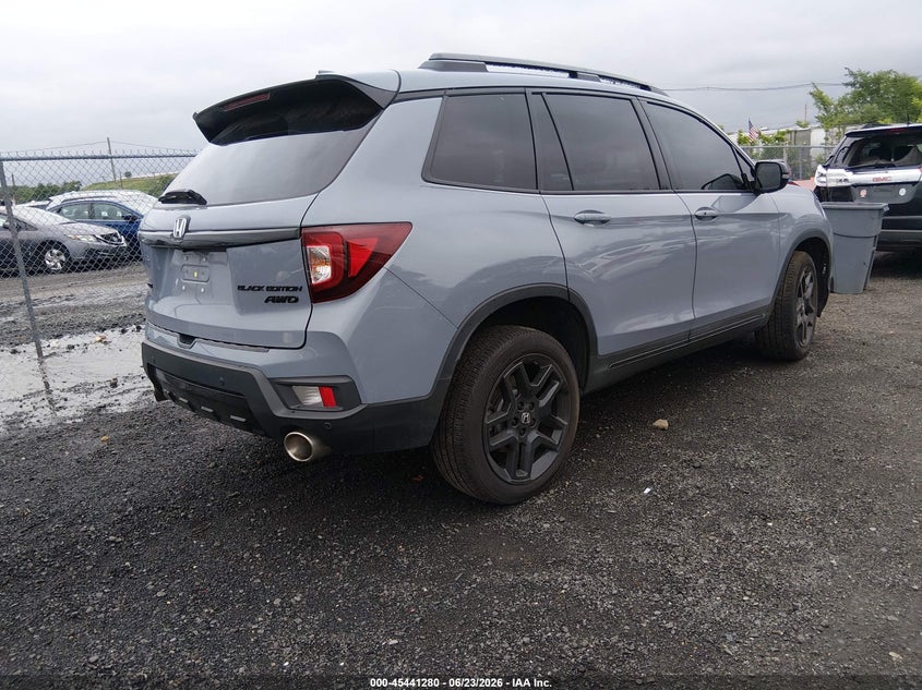 Vin: 5fnyf8h89sb015899, lot: 45939389, honda passport awd black 20254