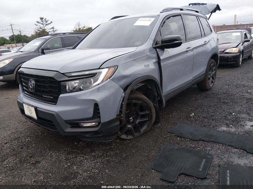 2025 Honda Passport Awd Black VIN: 5FNYF8H89SB015899 Lot: 45441280