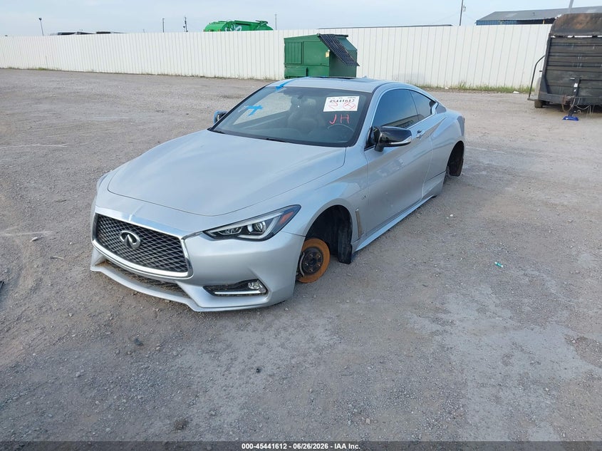 Vin: jn1ev7ekxjm342417, lot: 45939721, infiniti q60 3.0t luxe 20182