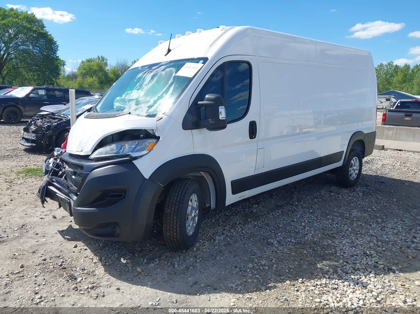 Vin: 3c6lrvdg8pe578413, lot: 45939792, ram promaster 2500 high roof 159 wb 20232