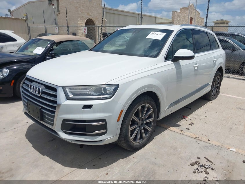 Vin: wa1ahaf73jd026023, lot: 45939819, audi q7 2.0t premium 20182