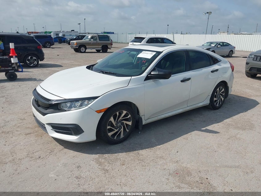 2017 Honda Civic, Flood, IAAI, VIN 19XFC2F76HE029989 — photo 2
