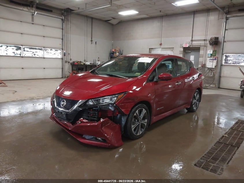 Vin: 1n4az1cp7jc300522, lot: 45939833, nissan leaf sl 20182