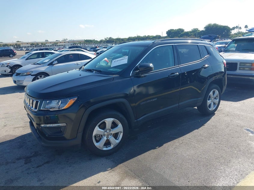 2021 Jeep Compass, Front & Rear, IAAI, VIN 3C4NJDBB5MT562400 — photo 2