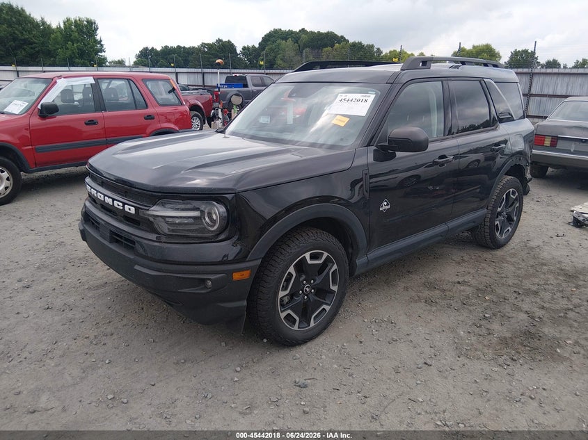 Vin: 3fmcr9c63prd64720, lot: 45940127, ford bronco sport outer banks 20232