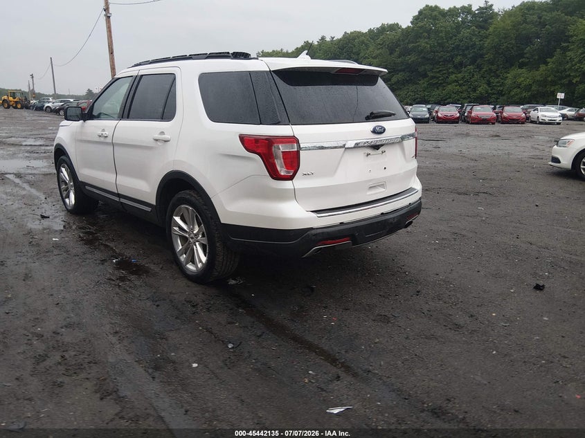 Vin: 1fm5k8d83jga65296, lot: 45940244, ford explorer xlt 20183