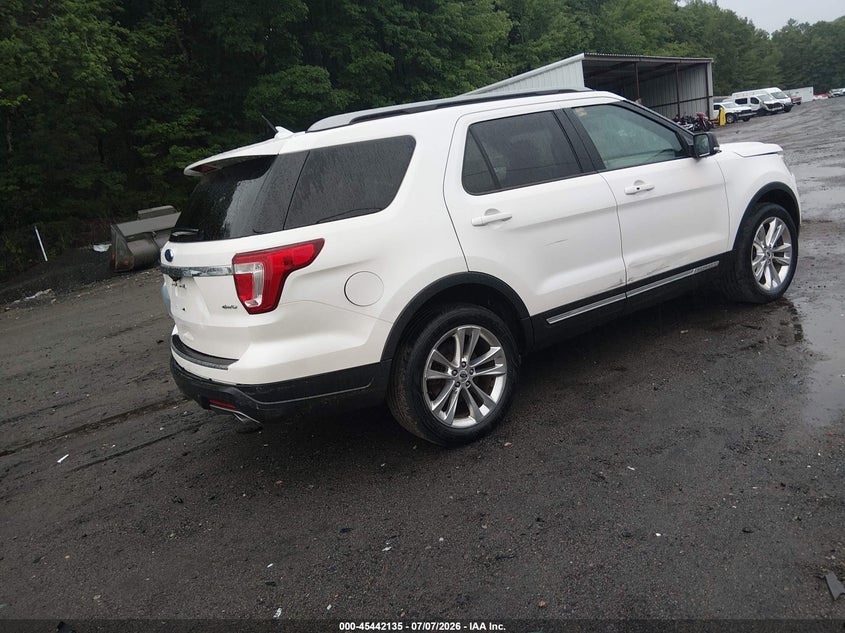 Vin: 1fm5k8d83jga65296, lot: 45940244, ford explorer xlt 20184