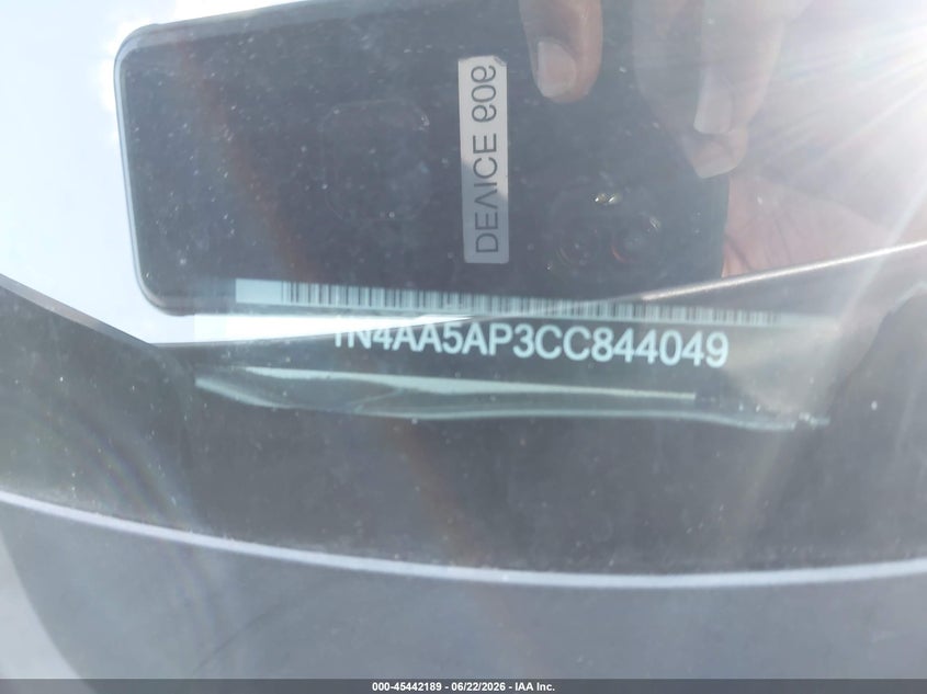2012 NISSAN MAXIMA SEDAN 3.5L V-6 DOHC, VVT, 290HP