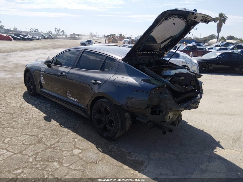 Vin: knae15la2l6082834, lot: 45940301, kia stinger gt-line 20203