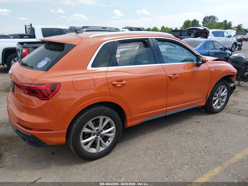 2022 Audi Q3 Premium 45 Tfsi S Line Quattro Tiptronic VIN: WA1DECF36N1149871 Lot: 45442205