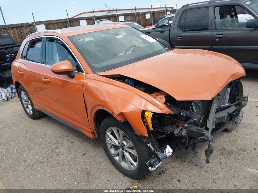 Vin: wa1decf36n1149871, lot: 45940314, audi q3 premium 45 tfsi s line quattro tiptronic 2022 img_1
