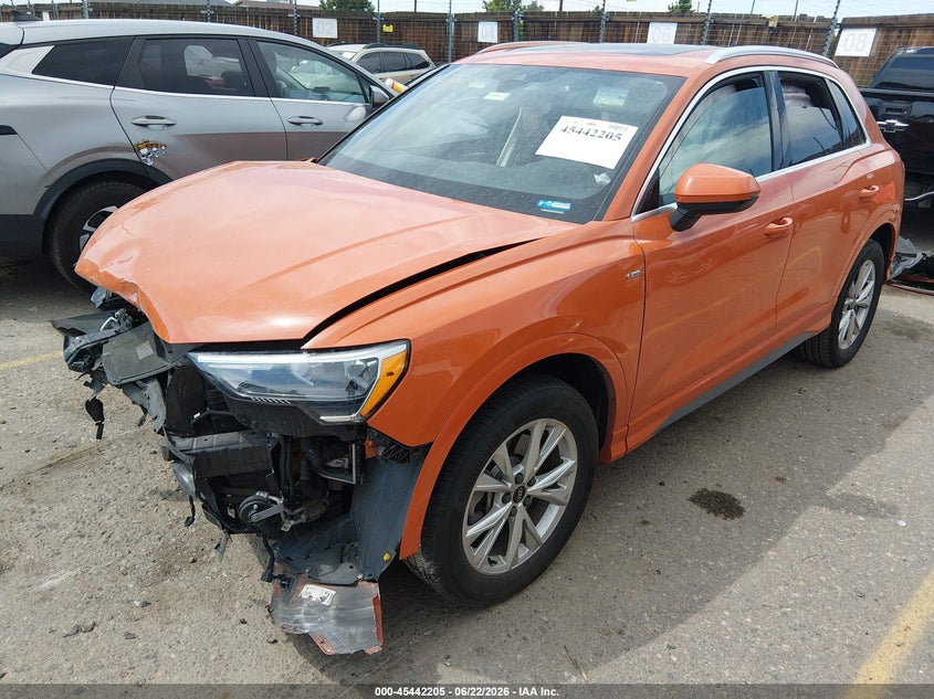 Vin: wa1decf36n1149871, lot: 45940314, audi q3 premium 45 tfsi s line quattro tiptronic 20222