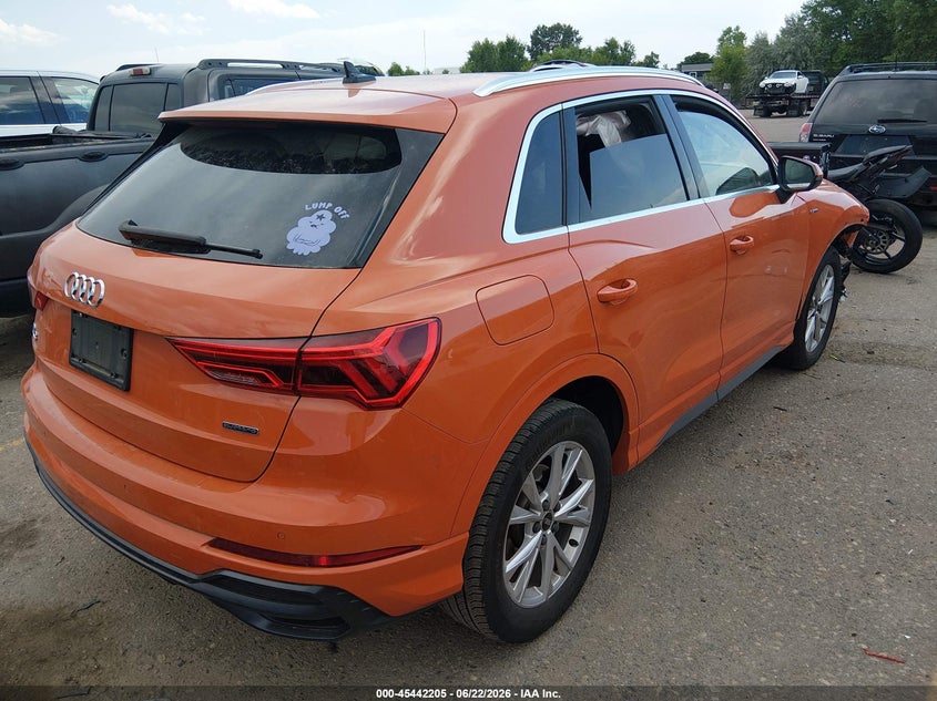 Vin: wa1decf36n1149871, lot: 45940314, audi q3 premium 45 tfsi s line quattro tiptronic 20224