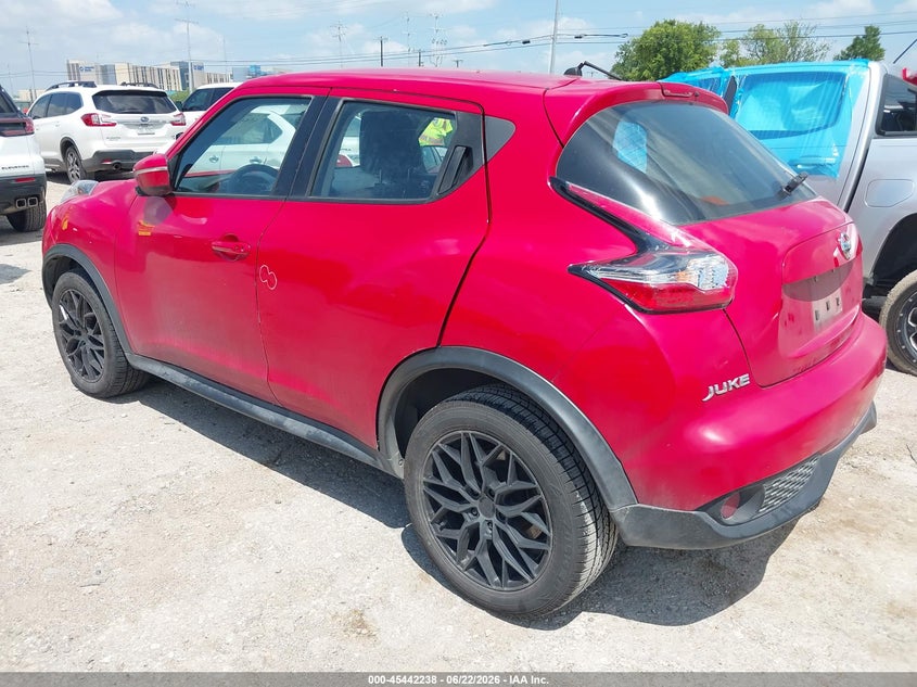 Vin: jn8af5mr9ft511582, lot: 45940347, nissan juke s 20153