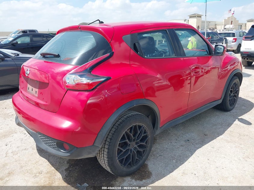 Vin: jn8af5mr9ft511582, lot: 45940347, nissan juke s 20154