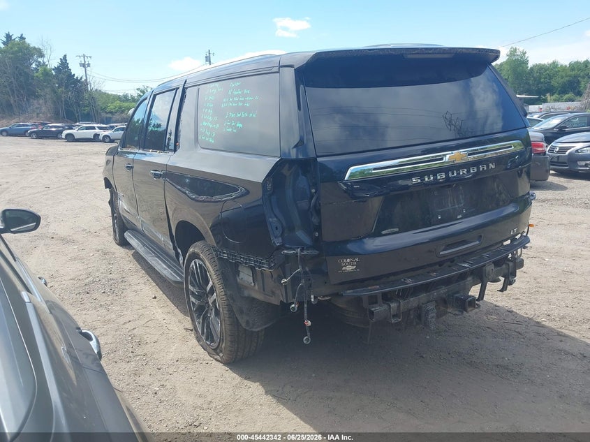 Vin: 1gnskckdxnr273851, lot: 45940451, chevrolet suburban 4wd lt 20223
