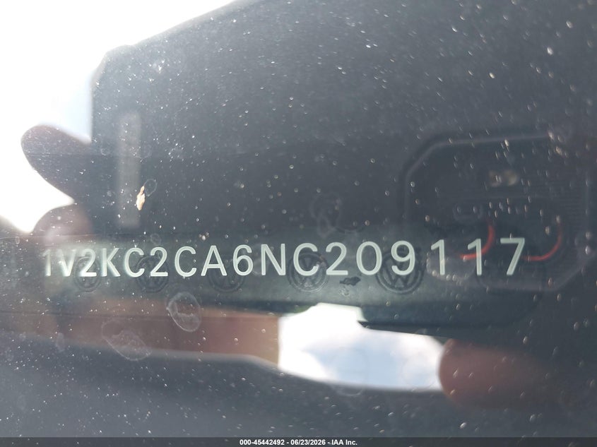 2022 Volkswagen Atlas Cross Sport 2.0T Se W/Technology VIN: 1V2KC2CA6NC209117 Lot: 45442492