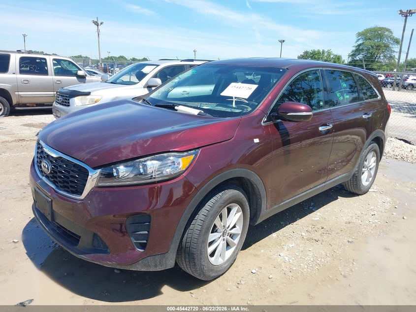 Vin: 5xypg4a37kg503595, lot: 45940829, kia sorento 2.4l lx 20192