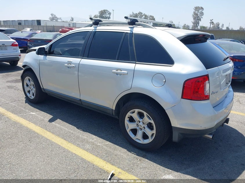 Vin: 2fmdk3jc3ebb65547, lot: 45940899, ford edge sel 20143