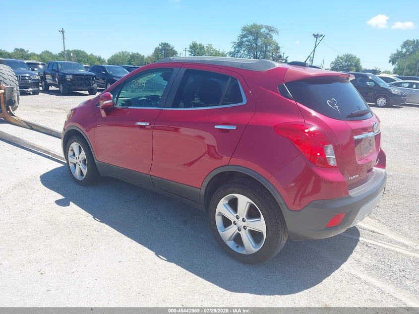Vin: kl4cjcsb0fb077954, lot: 45940978, buick encore leather 20153