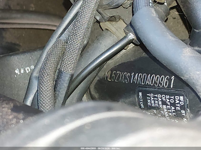 2024 Kawasaki Zx400 S VIN: ML5ZXCS14RDA09961 Lot: 45442959