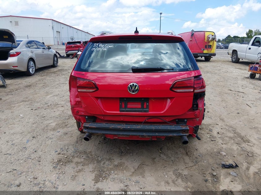 2018 Volkswagen Golf Alltrack Tsi S/Tsi Se/Tsi Sel VIN: 3VWH17AU5JM754551 Lot: 45443079