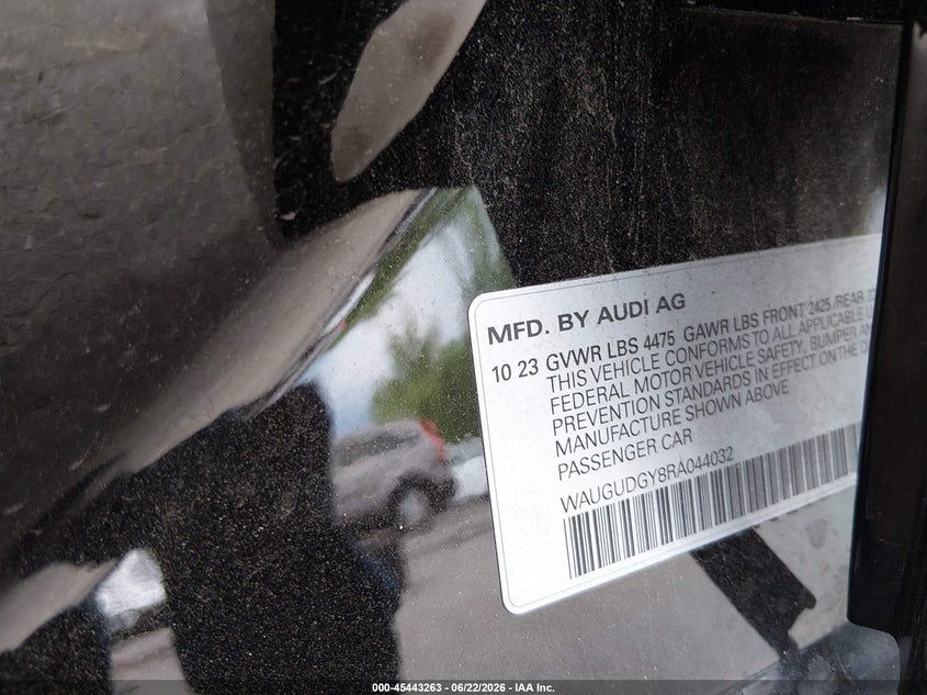 AUDI A3 2024 VIN WAUGUDGY8RA044032
