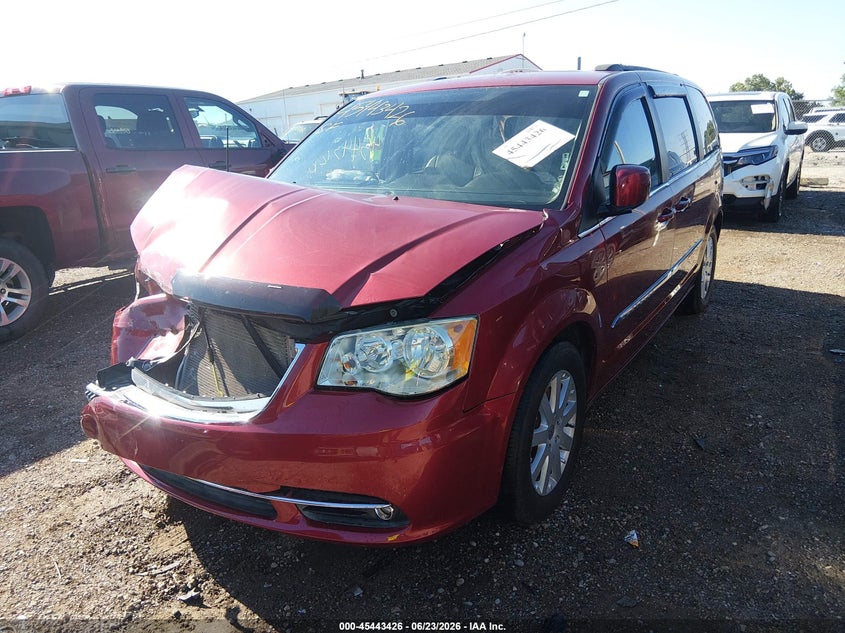 Vin: 2c4rc1bg5dr512413, lot: 45941535, chrysler town & country touring 20132