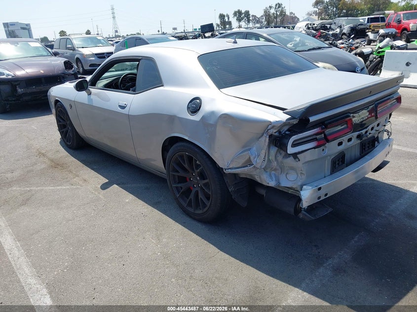 Vin: 2c3cdzc91gh152945, lot: 45941596, dodge challenger srt hellcat 20163