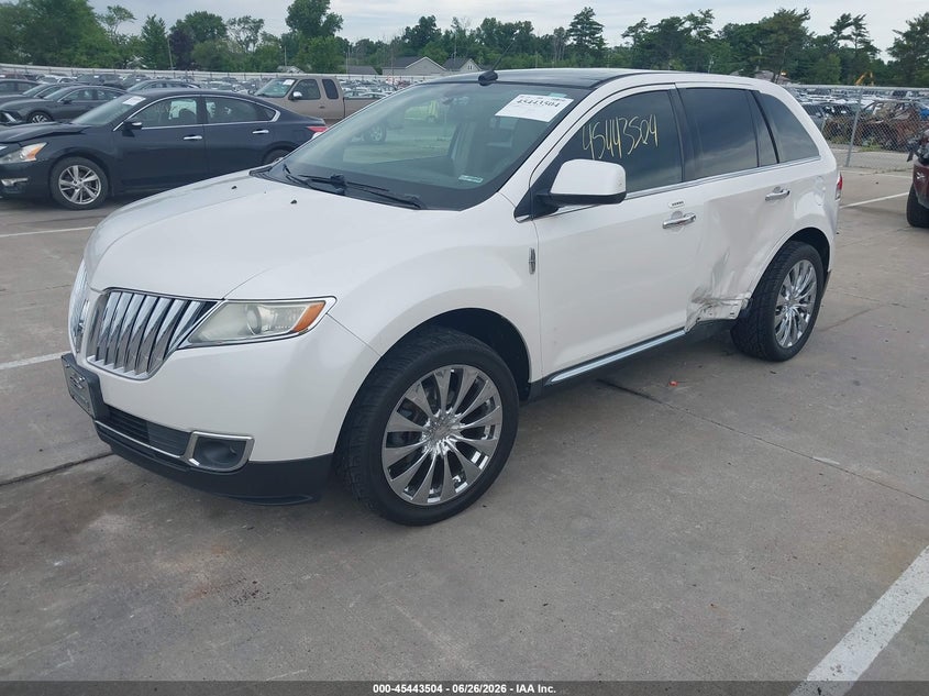 Vin: 2lmdj8jkxbbj08639, lot: 45941613, lincoln mkx 20112
