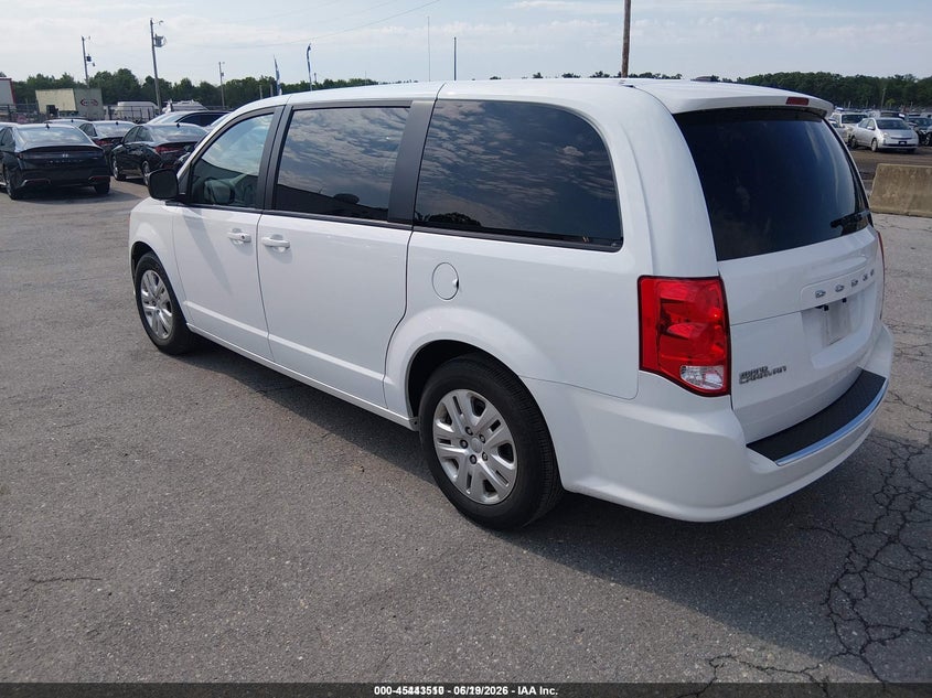 Vin: 2c4rdgbg3jr273388, lot: 45941619, dodge grand caravan se 20183